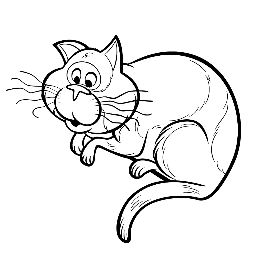 Playful Kitty: Fun Cat Coloring Pages for Kids